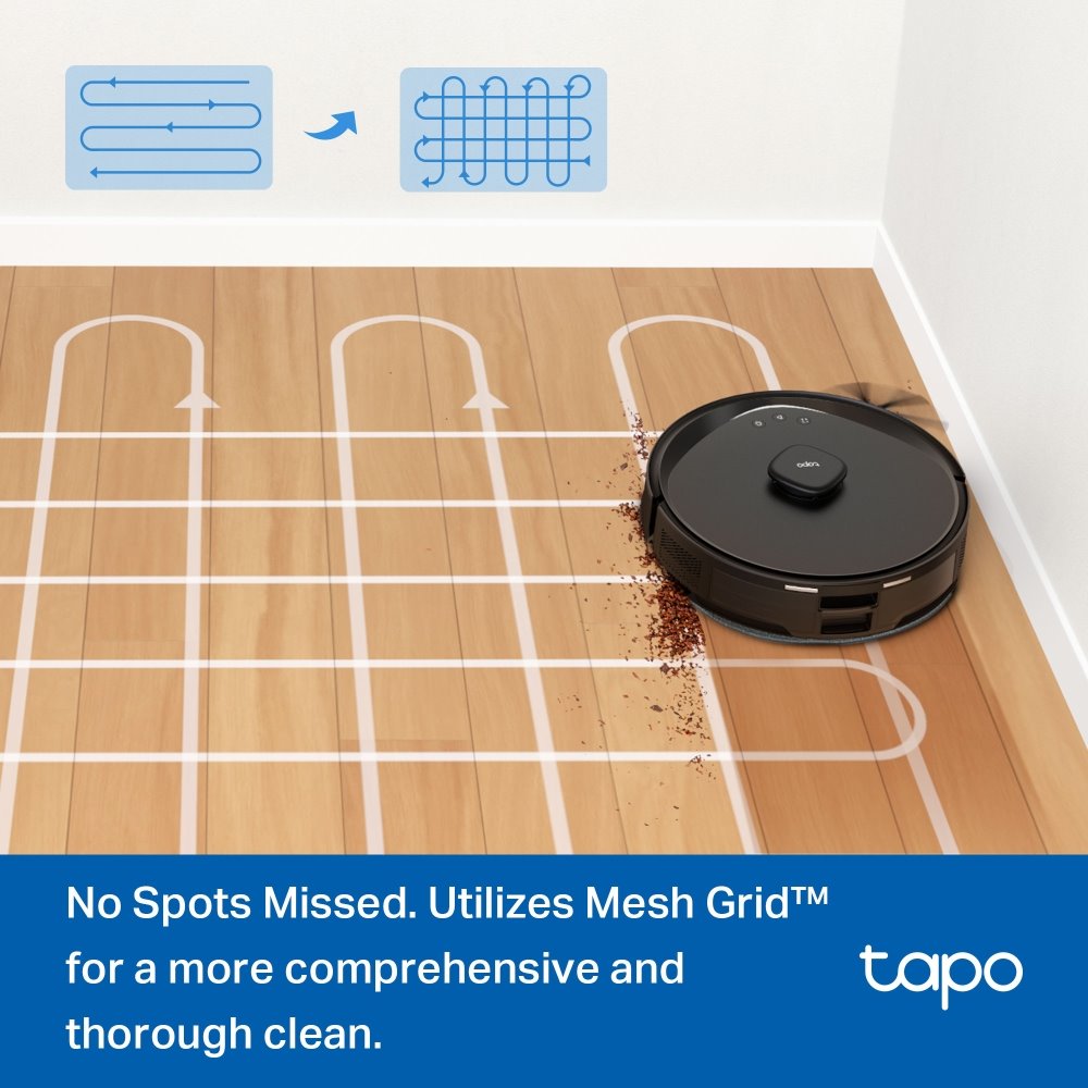 TP-link Tapo RV30 Max Plus robotický vysavač a mop se samovyprazdňovací stanicí, 5300Pa, 3L vak, LiDAR + IMU