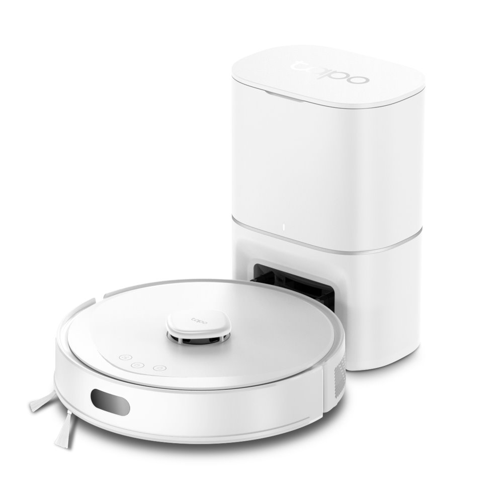 TP-link Tapo RV30 Max Plus White robotický vysavač a mop se samovyprazdňovací stanicí, 5300Pa, 3L vak, LiDAR + IMU, bílá