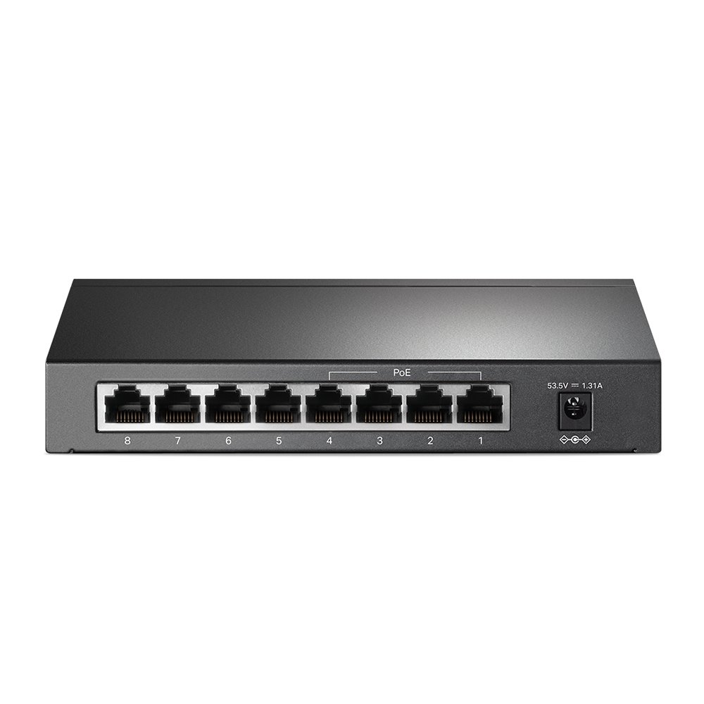 TP-link TL-SF1008P Switch 8x 10/100M, 8x PoE+ (66W), Unmanaged, Desktop