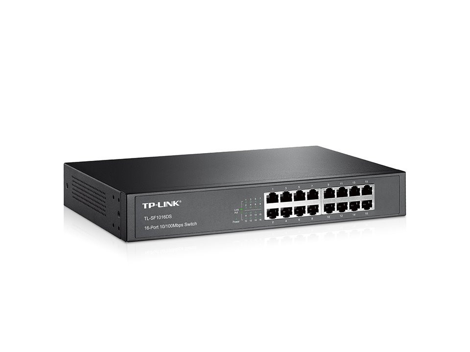 TP-link TL-SF1016DS Switch 16x 10/100M, kovový, Desktop/Rack
