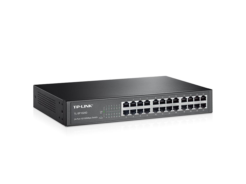 TP-link TL-SF1024D Switch 24x 10/100M, kovový, Desktop/Rack