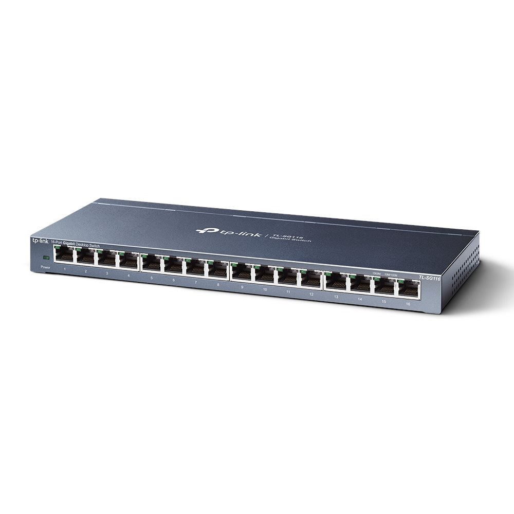 TP-link TL-SG116 Switch 16G, kovový, Desktop