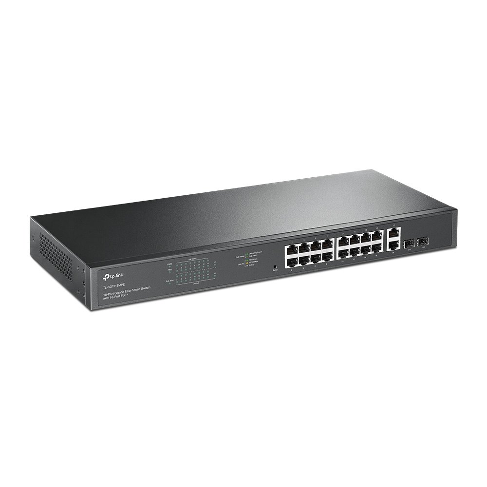 TP-link TL-SG1218MPE Switch 18G, 2SFP, 16x PoE+ (250W), Easy Smart, Rack