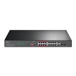 TP-link TL-SL1218MP Switch 16x 10/100M, 2G, 1 Combo SFP, 16x PoE+ (250W), Rack