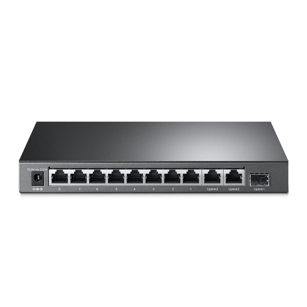 TP-link TL-SL1311MP Switch 8x 10/100M, 2G, 1SFP, 8x PoE+ (124W), Desktop