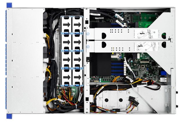 TYAN Transport SX 2U server 1x SP3, 16x DDR4 ECC R, 24x U.2, 2x770W (platinum), 2x 1Gb LAN + OCP, IPMI