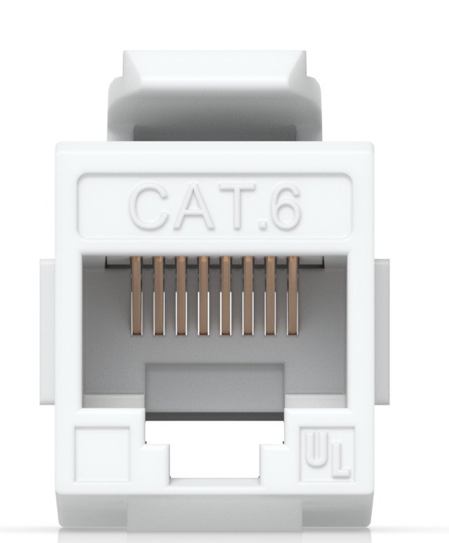 Ubiquiti Cat.6 Keystone Coupler, 12-Pack - RJ-45 z obou stran