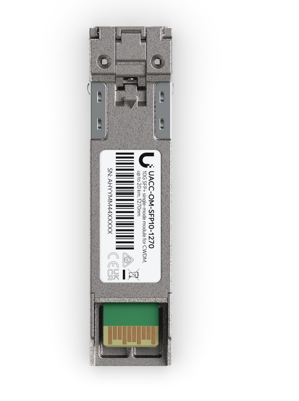 Ubiquiti CWDM SFP+, 10Gb/s, 20km, LC, TRx1530nm, 0-70degree with DDM, Single-Mode