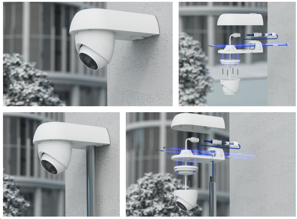 Ubiquiti držák Camera Arm Mount - odolná krabice proti neoprávněné manipulaci pro kamery Unifi Ultra, bílá