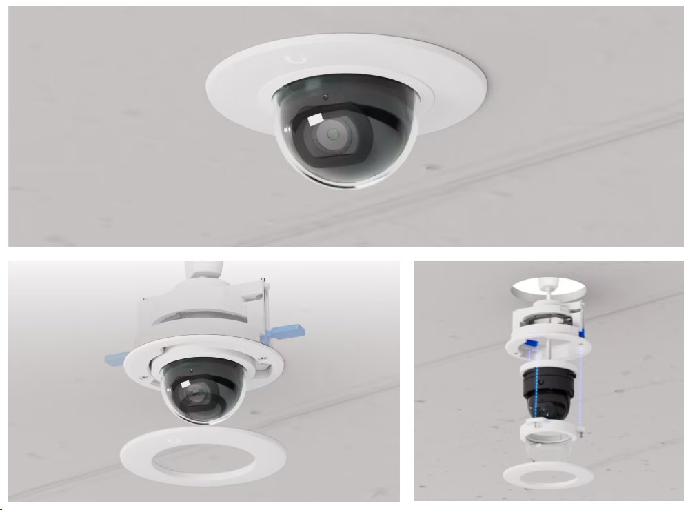 Ubiquiti držák G5 Dome Ultra Flush Mount - pro zapuštěnou montáž, pro kameru G5 Dome Ultra, bílá