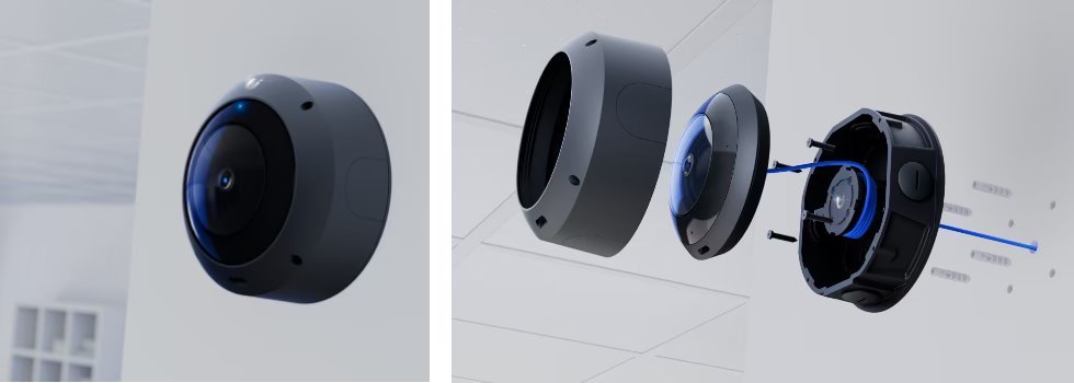 Ubiquiti držák/krabice AI 360 Junction Box - odolná krabice proti neoprávněné manipulaci pro kameru AI 360, černá