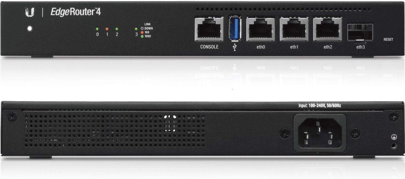 Ubiquiti EdgeRouter ER-4, 3x PoE + 1x SFP