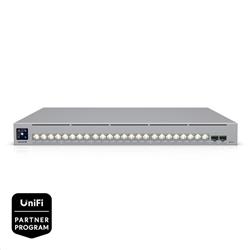 Ubiquiti Enterprise Campus 24 PoE - 24-port PoE switch, 16x 10GbE + 8x 2,5GbE + 2x 25Gb SFP28, power budget 1050W, RP