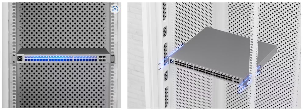 Ubiquiti Enterprise Campus 48 PoE - 48-port PoE switch, 32x 10GbE + 16x 2,5GbE + 4x 25Gb SFP28, power budget 2150W, RP