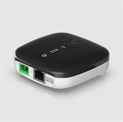 Ubiquiti GPON port, GbE RJ45 LAN port and 24V PoE in, 2.5 GbE, 1.2 Gbps uplink / 2.5 Gbps downlink