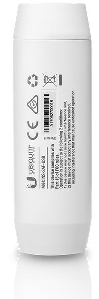 Ubiquiti INS-3AF-USB - PoE konvertor 802.3af/5V USB, vnitřní, bílý