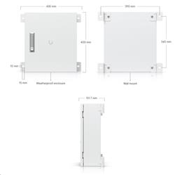 Ubiquiti Junction Utility, An indoor/outdoor enclosure designed for UniFi Access Hubs, switches, and accessories