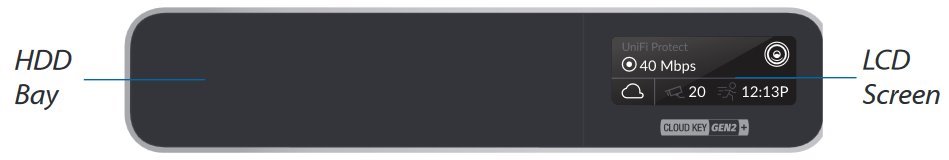 Ubiquiti Konzole UniFi UCK-G2-PLUS Cloud Key+, 1TB HDD, PoE, USB-C, RAM 3 Mb