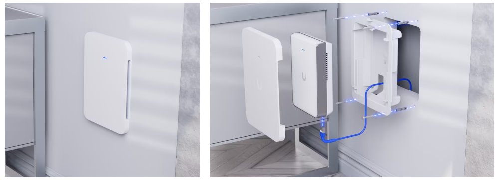 Ubiquiti kryt UACC-U7-Pro-Wall-FM - kryt/pouzdro pro zapuštěnou montáž pro U7 Pro Wall, přetiratelný - možno nalakovat