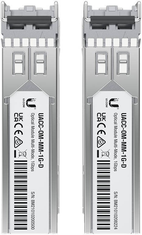 Ubiquiti Optický modul, 1Gbit, SFP, multi-mode, LC, 850nm, dosah 550m, sada 20 kusů