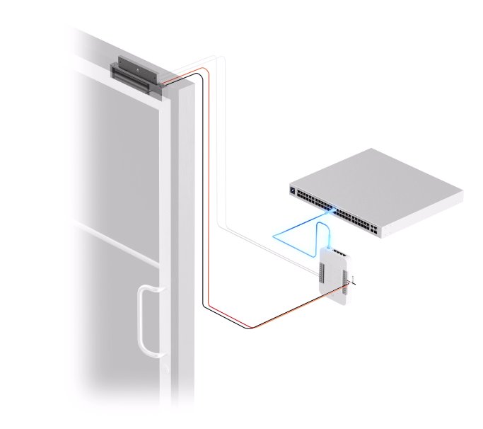 Ubiquiti Přístupový magnetický zámek, pro rozbočovač UniFi Access Hub, nosnost až 540 kg