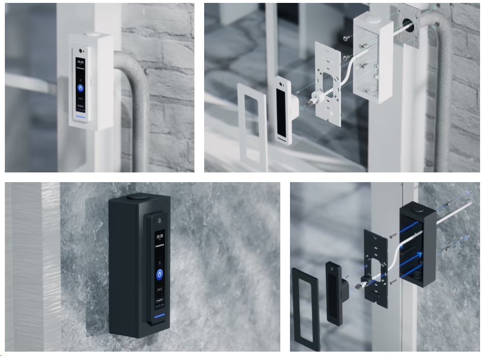 Ubiquiti Reader Pro Junction Box Black (UACC-Reader-Pro-JB-B) - držák s krytem na kabely, černý, pro UA-G2-Pro, Doorbell