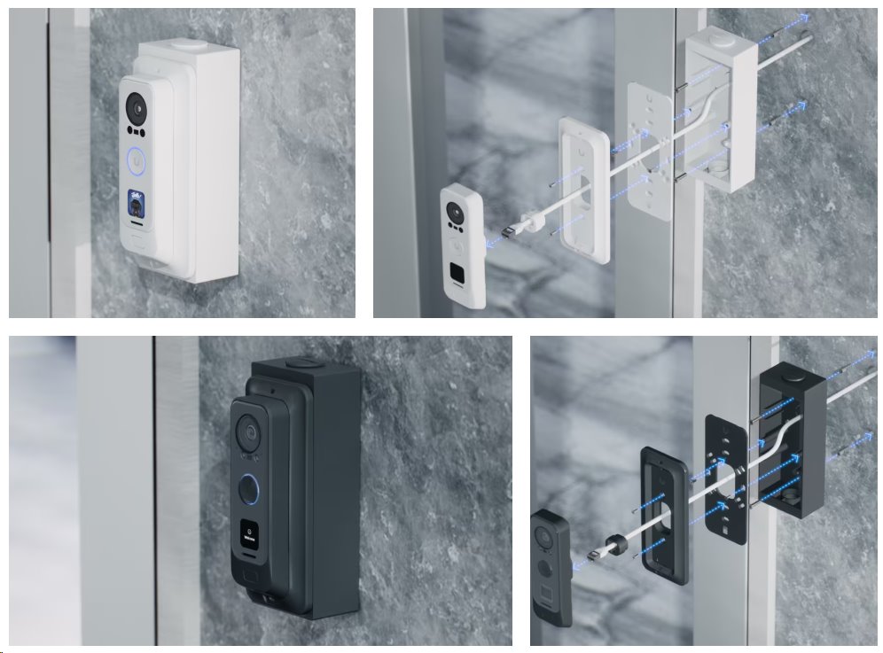 Ubiquiti Reader Pro Junction Box Black (UACC-Reader-Pro-JB-B) - držák s krytem na kabely, černý, pro UA-G2-Pro, Doorbell