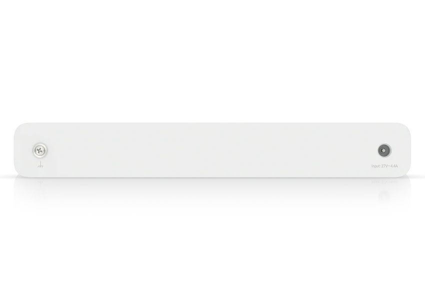 Ubiquiti Router UISP-R, 8x Gbit RJ45, 1x SFP port, 8x PoE výstup, PoE budget 110W, fanless, bílý