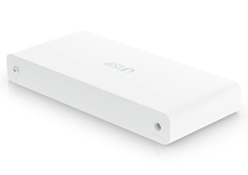 Ubiquiti Router UISP-R, 8x Gbit RJ45, 1x SFP port, 8x PoE výstup, PoE budget 110W, fanless, bílý