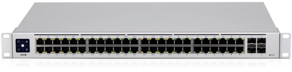 Ubiquiti Switch L2 UniFi USW-48-POE, 48-Port Gigabit, 4x SFP, 32x PoE-out, PoE budget 195W