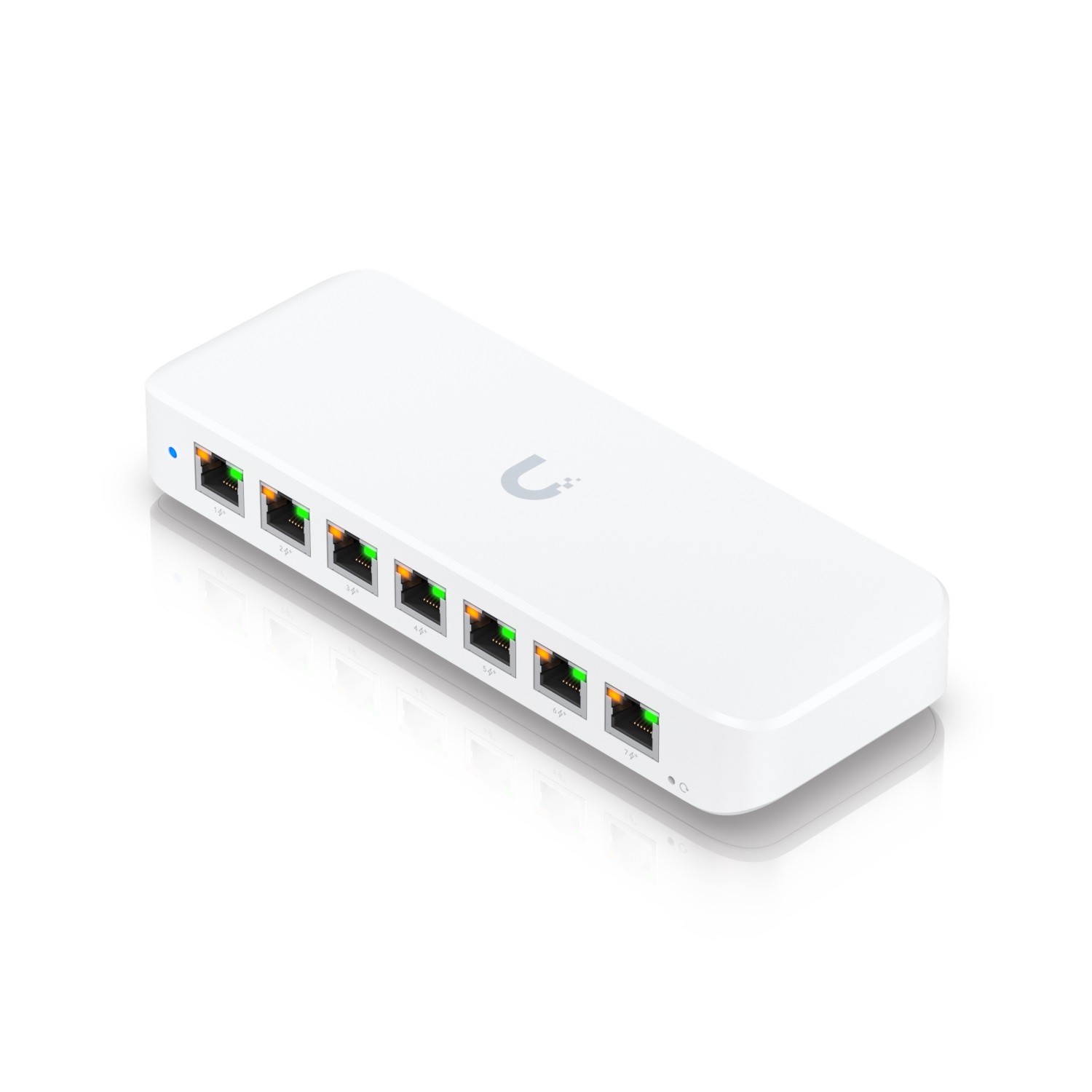 Ubiquiti Switch L2 UniFi USW-Ultra, 8-Port Gigabit, 7x PoE+-out, 1x PoE++ in, PoE budget 42W, bez AC adaptéru