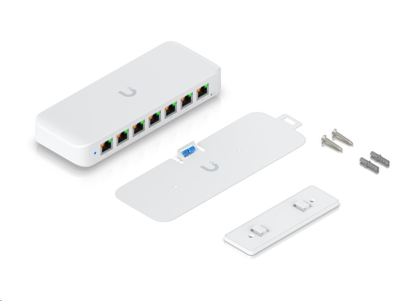 Ubiquiti Switch L2 UniFi USW-Ultra, 8-Port Gigabit, 7x PoE+-out, 1x PoE++ in, PoE budget 42W, bez AC adaptéru