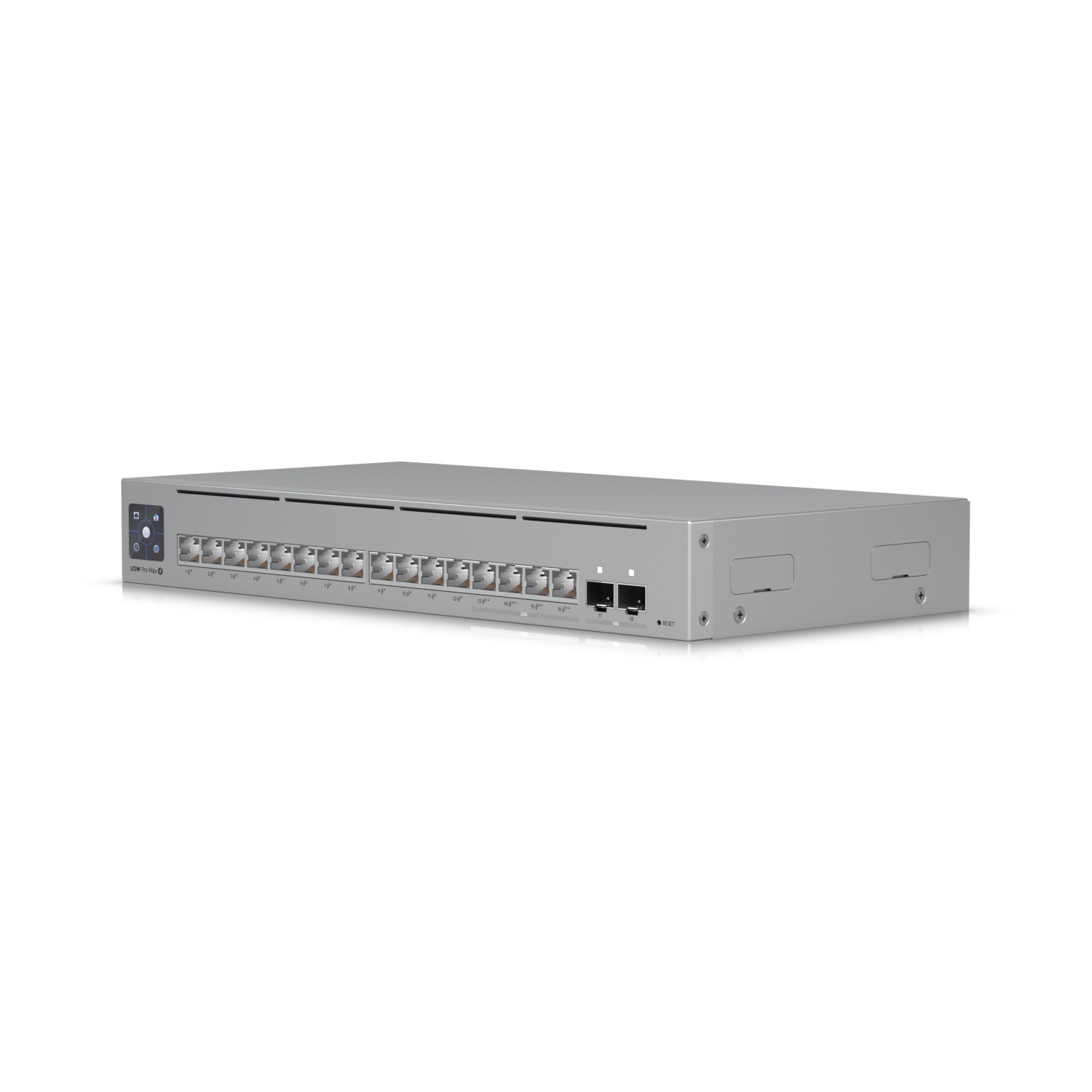 Ubiquiti Switch L3 UniFi Professional USW-Pro-Max-16-PoE, 16-Port PoE (4/12x 2.5/1) GbE, 2x 10Gb SFP+, PoE budget 180W