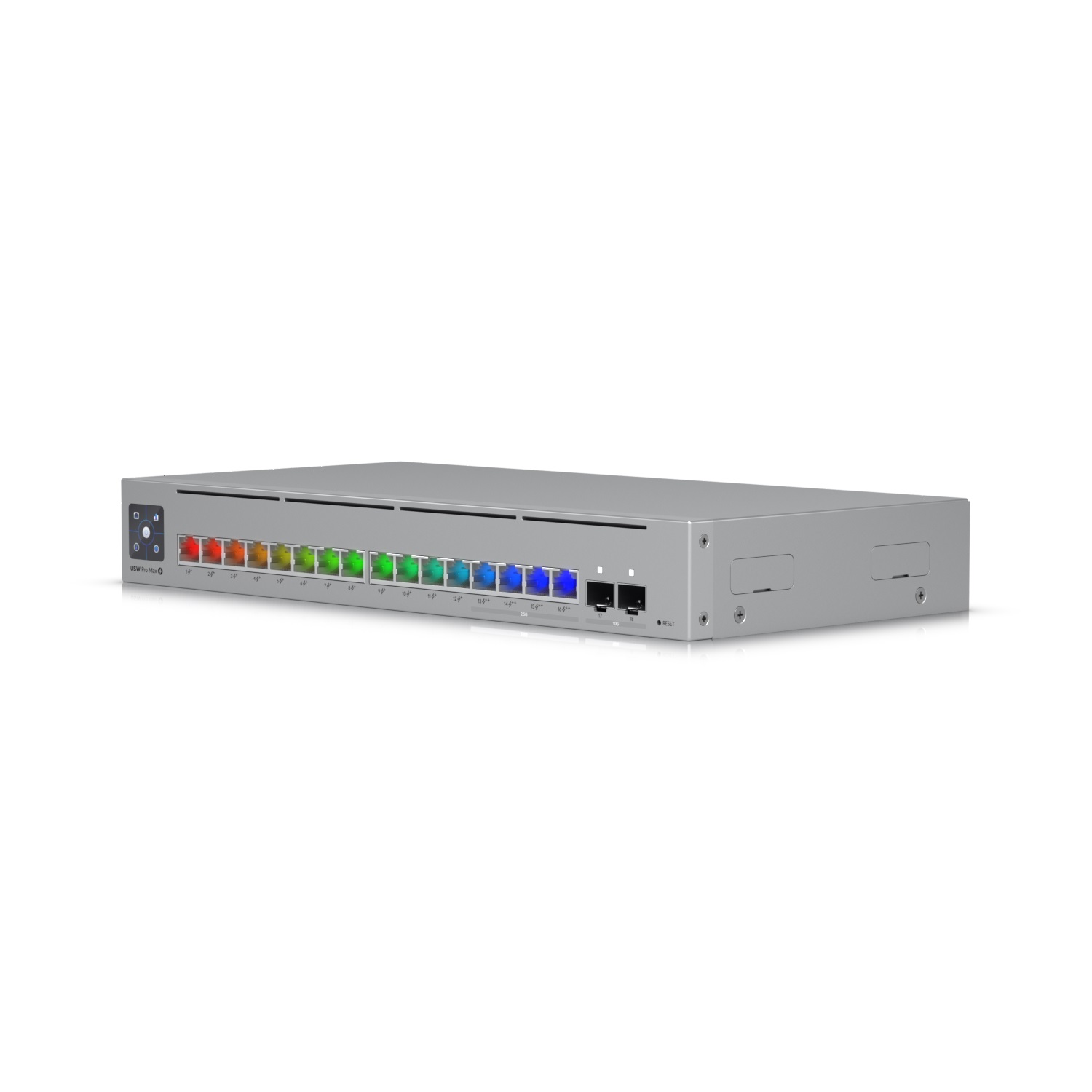 Ubiquiti Switch L3 UniFi Professional USW-Pro-Max-16-PoE, 16-Port PoE (4/12x 2.5/1) GbE, 2x 10Gb SFP+, PoE budget 180W