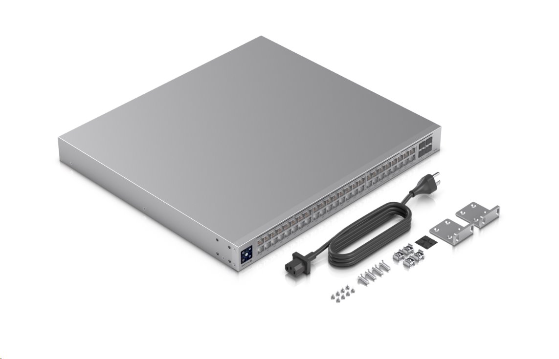 Ubiquiti Switch L3 UniFi Professional USW-Pro-Max-48-PoE, 48-Port PoE (16/32x 2.5/1) GbE, 4x 10Gb SFP+, PoE budget 720W