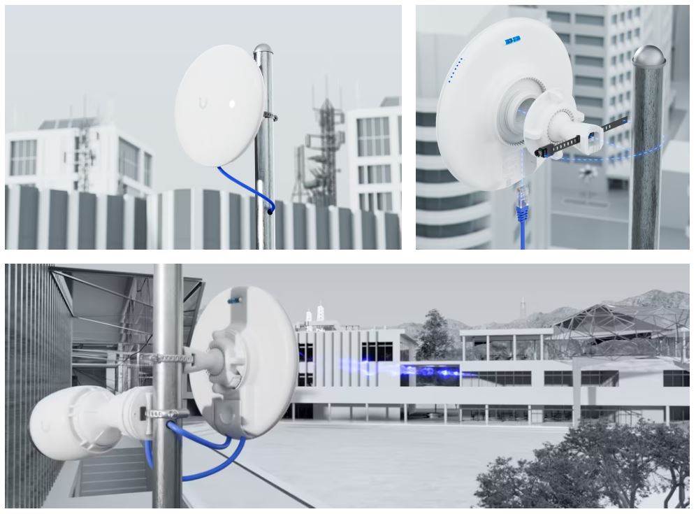 Ubiquiti UniFi Device Bridge Pro (UDB-Pro), bezdrátový bridge s PoE Out, 5 GHz, rychlost 867 Mb, 2x LAN 1Gb, WiFi, PoE