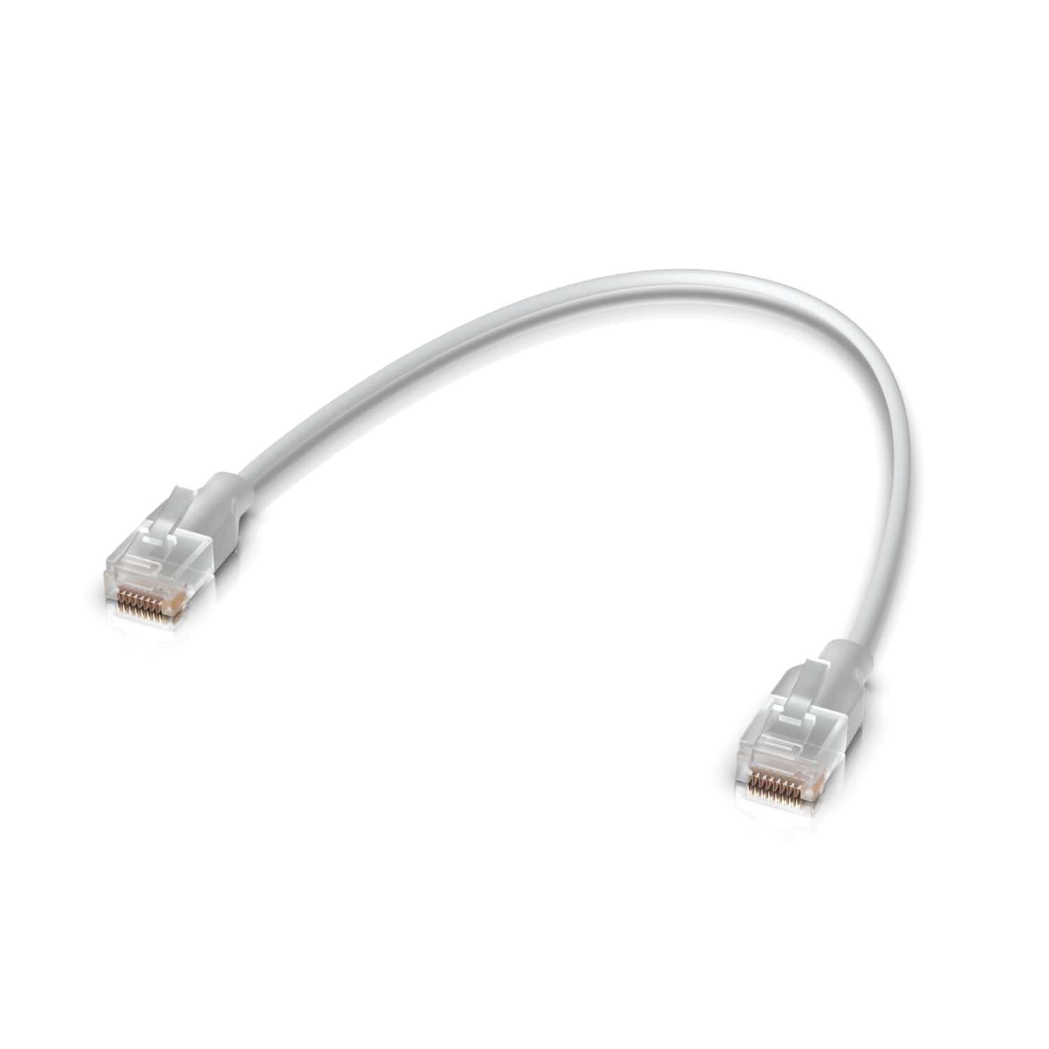 Ubiquiti UniFi Etherlighting Patch Cable 0,15m (UACC-Cable-Patch-EL-0.15M-W-24) - 0,15m, Cat.6, 2.5Gbps, bílý (24-pack)