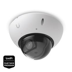 Ubiquiti UniFi G6 Pro Dome, 4K IP kamera, 2.36x optický zoom, AI detekce osob/vozidel, PoE+, IP66 & IK10, bílá
