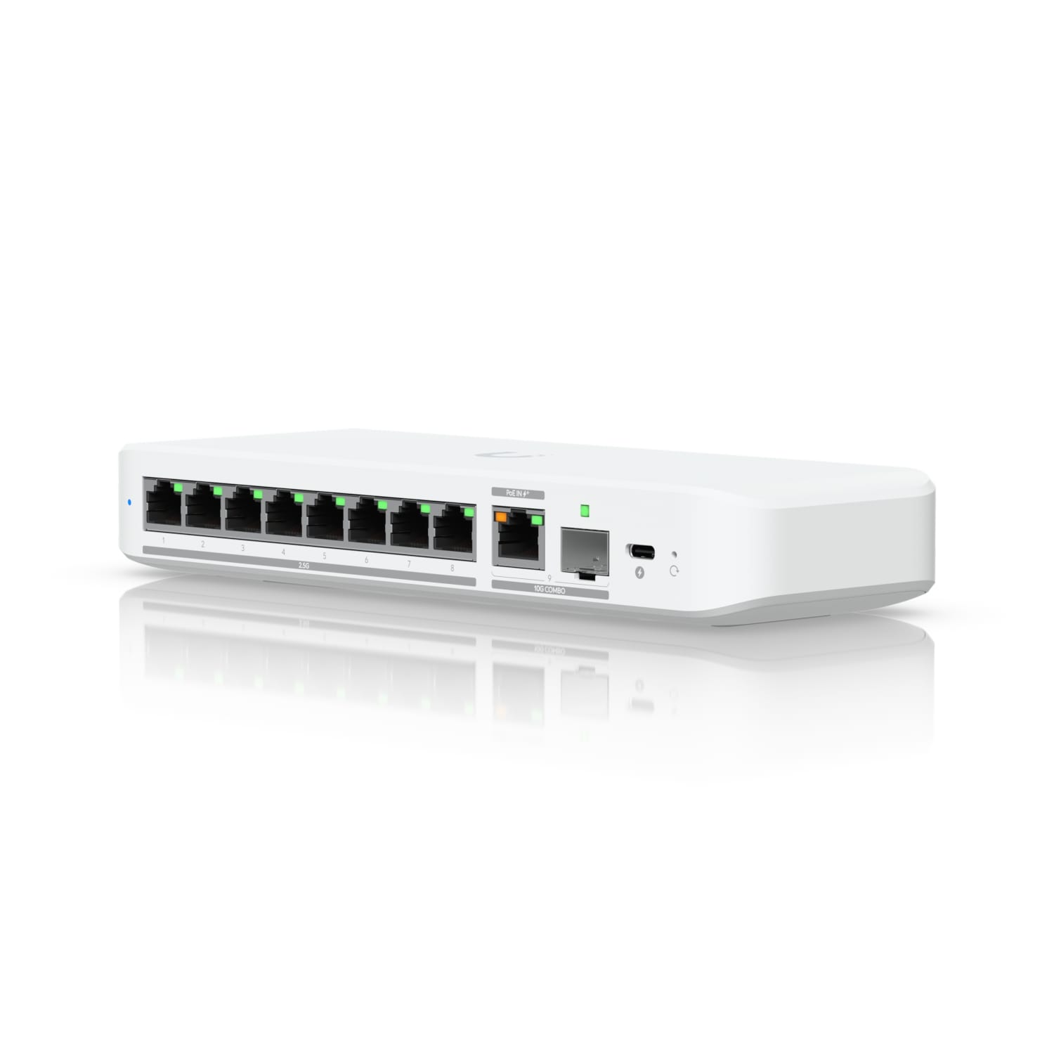 Ubiquiti UniFi Switch Flex 2.5G (USW-Flex-2.5G-8), 8-Port 2.5Gbt, 1x 10GbE RJ45/SFP+, PoE-in, USB-C