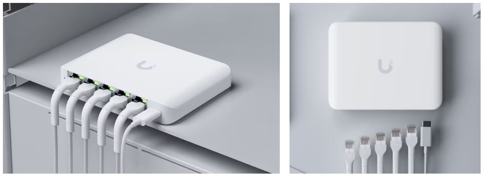 Ubiquiti UniFi Switch Flex Mini 2.5G (USW-Flex-2.5G-5), 5-Port 2.5Gbt, PoE-in, USB-C