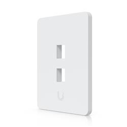 Ubiquiti UniFi univerzální vertikální nástěnná zásuvka, 2 porty pro keystone, přetíratelný kryt, balení 4 ks