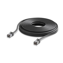 Ubiquiti UniFi Venkovní patch kabel C6A, ultra tenký a odolný stíněný kabel pro 10 GbE, 12m, Černá