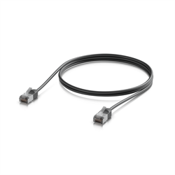 Ubiquiti UniFi Venkovní patch kabel C6A, ultra tenký a odolný stíněný kabel pro 10 GbE, 1m, Černá