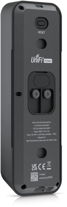 Ubiquiti Video zvonek UniFi Protect UVC-G4 Doorbell Pro, Duální kamera, 5Mpx 24fps s Infra + 8Ppx 2fps