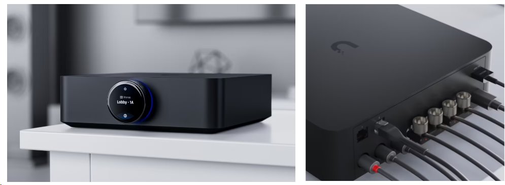 UniFi Play PowerAmp (UPL-Amp-B) - Prémiový výkonný audio zesilovač, 130W, 2x RCA, 1x HDMI, černý