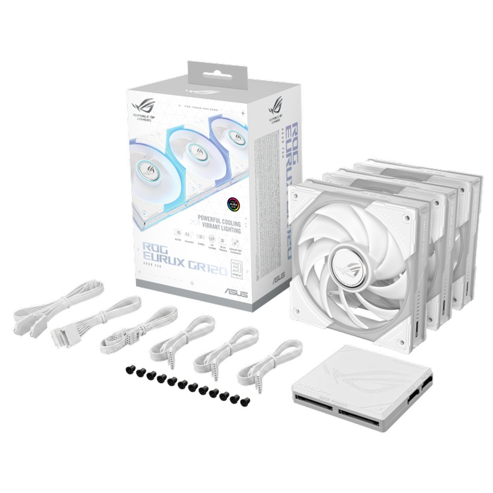 Ventilátor ASUS ROG Eurux GR120 ARGB Fan White 3Pack