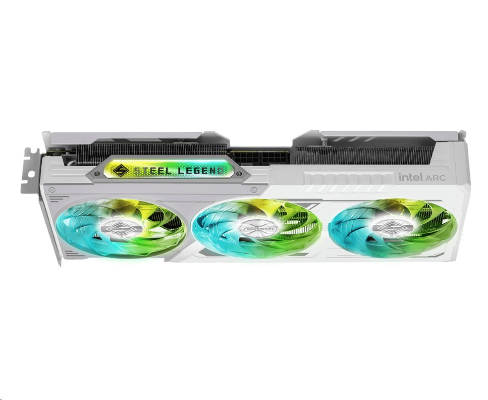 VGA Asrock Intel Arc B580 Steel Legende 12G OC GDDR6 White