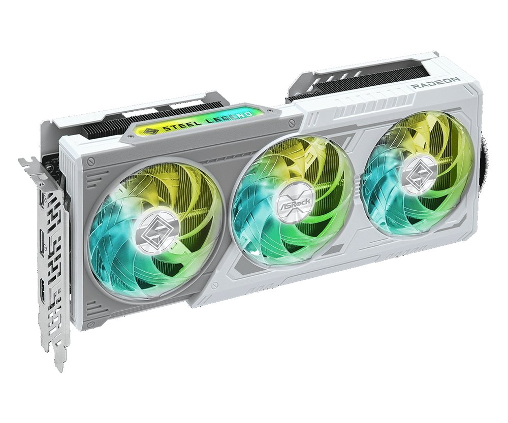 VGA Asrock Radeon RX 9060 XT Steel Legend 16GB OC GDDR6 White