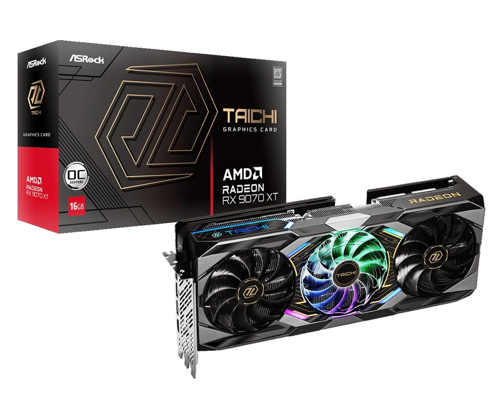 VGA Asrock Radeon RX9070 XT Taichi 16G OC GDDR6