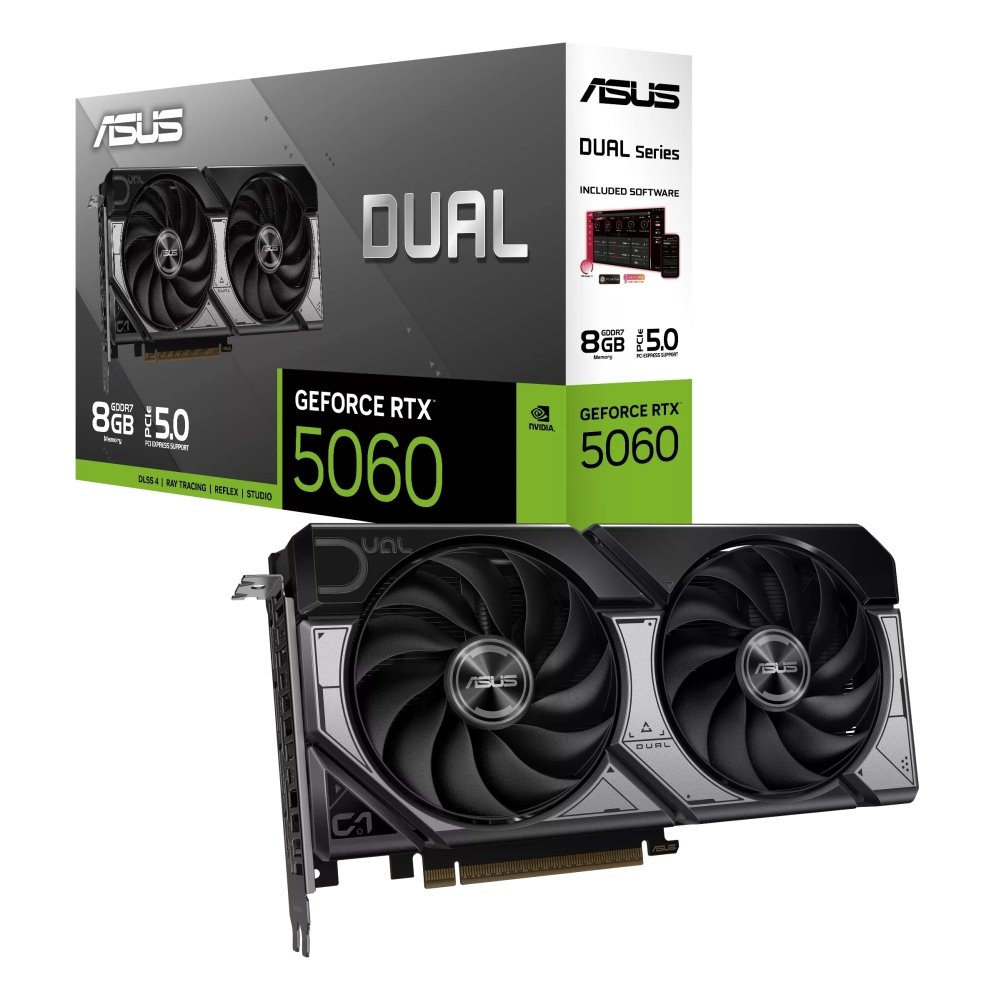 VGA ASUS Dual GeForce RTX 5060 8GB GDDR7